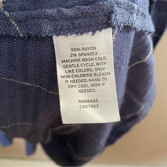 Melrose & Market Dress Long Sleeve Plaid Blue Mini Casual - Picture 9 of 12